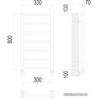 Полотенцесушитель TERMINUS Классик П6 400х600 нп 400