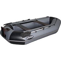 Моторно-гребная лодка Vivax К280Т с полом-книгой (без киля, серый/черный)