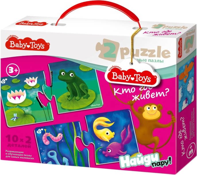 

Мозаика/пазл Baby Toys Кто где живет 02512