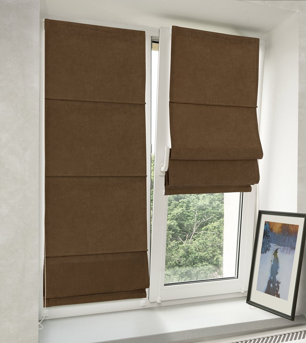 

Римская штора Delfa Мини Diamond СШД-01М 554/193 (73x160, коричневый)
