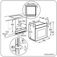 Газовый духовой шкаф Zanussi ZOG511211B