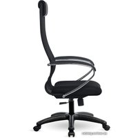 Офисное кресло Metta S-BK 8, Pl тр/сечен (пластиковые ролики, черный)