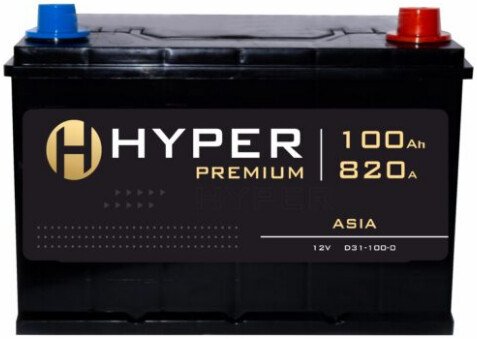 Автомобильный аккумулятор Hyper Premium JIS R+ (100 А·ч)