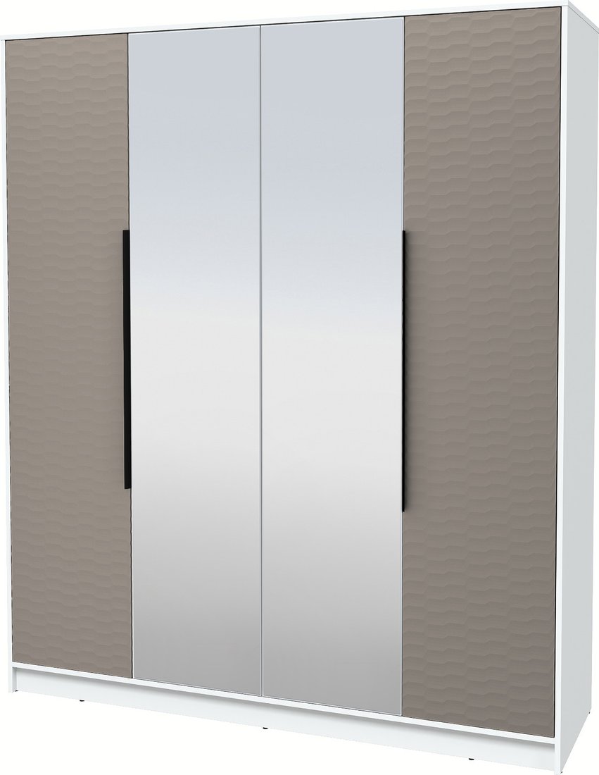 

Шкаф распашной Интерлиния Концепт Зодиак КТ-Ш4з (белый платинум/луна)