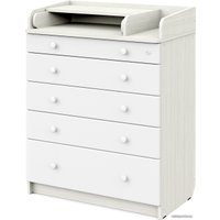 Детский комод Атон Мебель Maks раскладной (древесина белая/белый)
