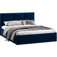 Кровать Трия Стелла Тип 1 c ПМ и заглушиной 160x200 (микровелюр Wellmart Blue)