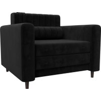 Кресло-кровать Лига диванов Лига-070 132561 (велюр Seven 35 черный)