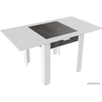 Кухонный стол Трия Хьюстон тип 3 (белый/ателье темный)