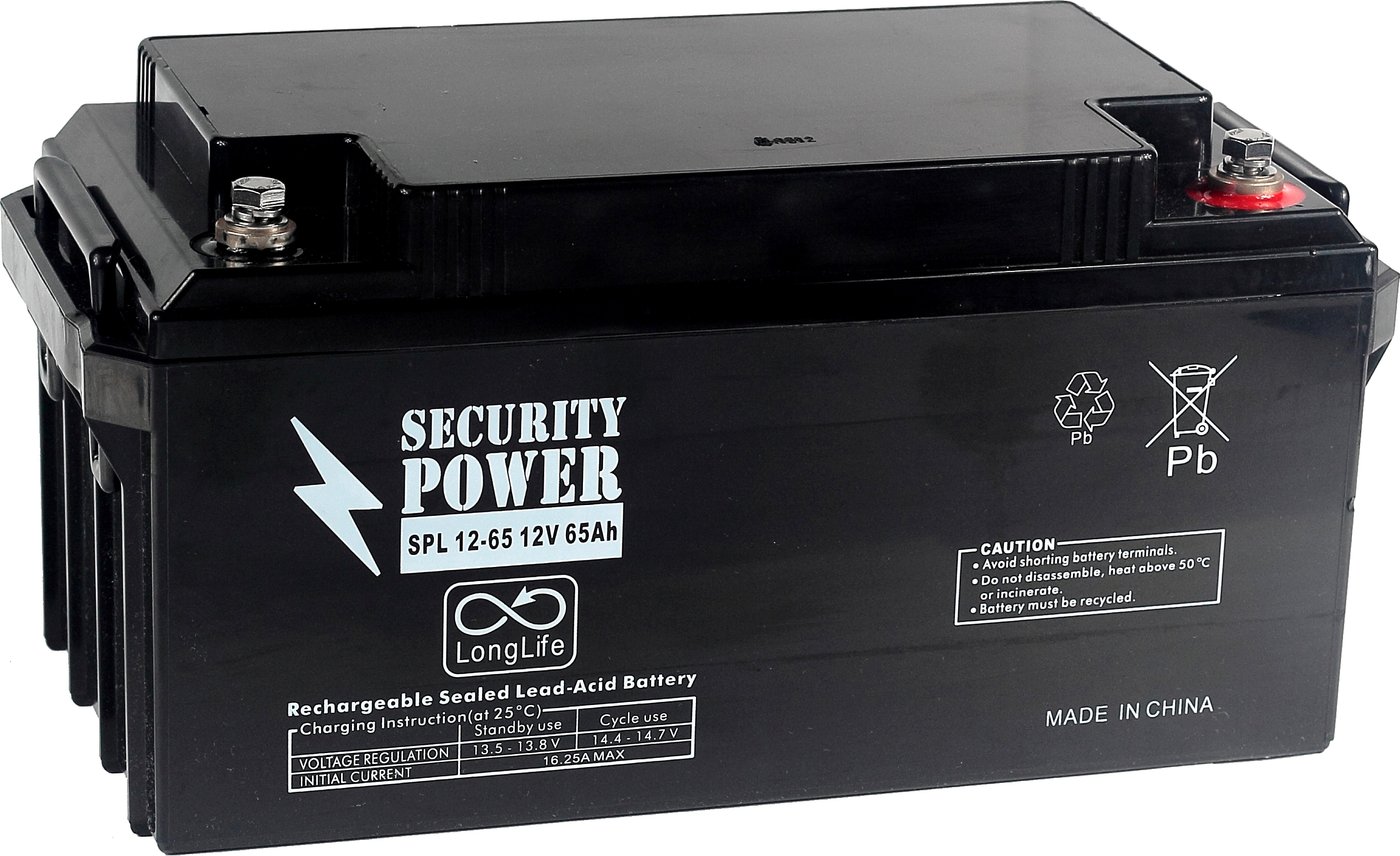 

Аккумулятор для ИБП Security Power SPL 12-65 (12В/65 А·ч)