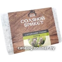Соляной брикет для бани Соляная баня С алтайскими травами Пихта
