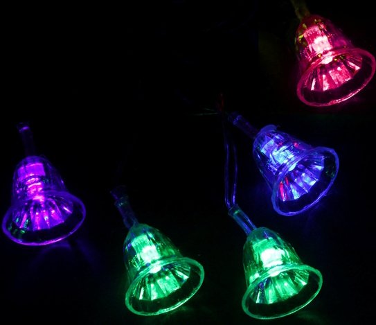 

Новогодняя гирлянда Luazon Метраж Колокольчики Led-20 (5 м, мульти) [541537]