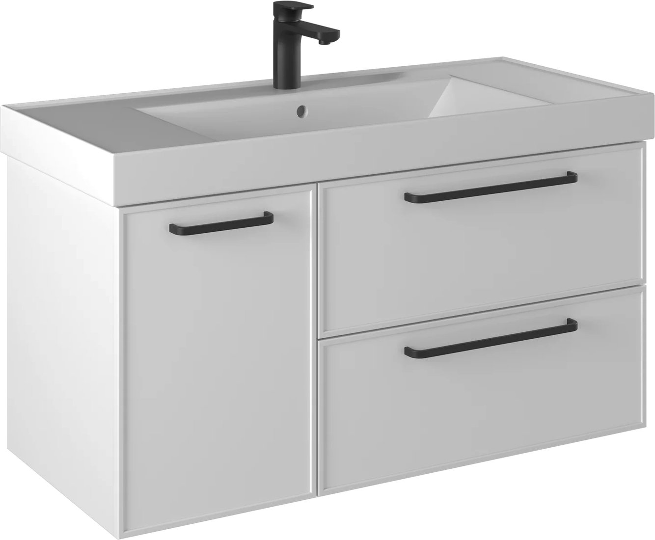 

Briz Тумба с умывальником Кватро т20-100 Грэмми 246 03-20100-19 00 БЕЛ (белый матовый)
