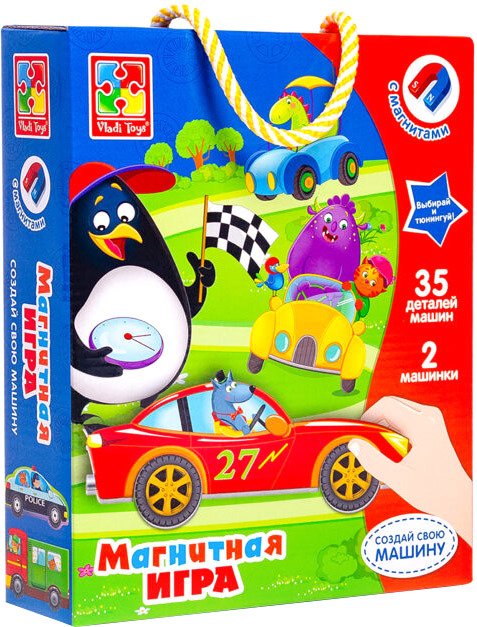 

Развивающая игра Vladi Toys Магнитная игра. Транспорт VT3702-19