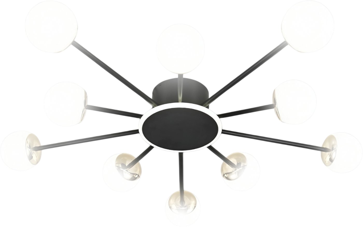 

Припотолочная люстра Aitin Pro L73058/10C (черный/хром)