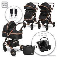 Универсальная коляска Lorelli Alba Premium Set 2023 (2 в 1, black)