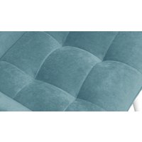 Стул Трия Шато конус Т2 (белый муар/велюр бирюзовый)