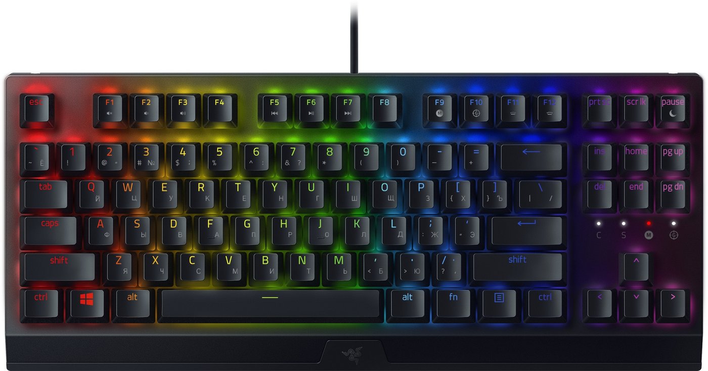 Клавиатура Razer BlackWidow V3 Tenkeyless Green Switch