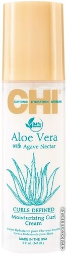 Крем CHI для укладки волос Aloe Vera With Agave Nectar Увлажняющий для кудрявых волос 147 мл