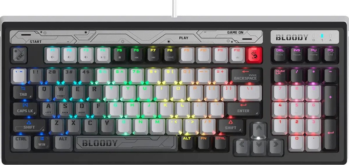 

Клавиатура A4Tech Bloody B950 (черный/серый, Light Strike Libra Brown)