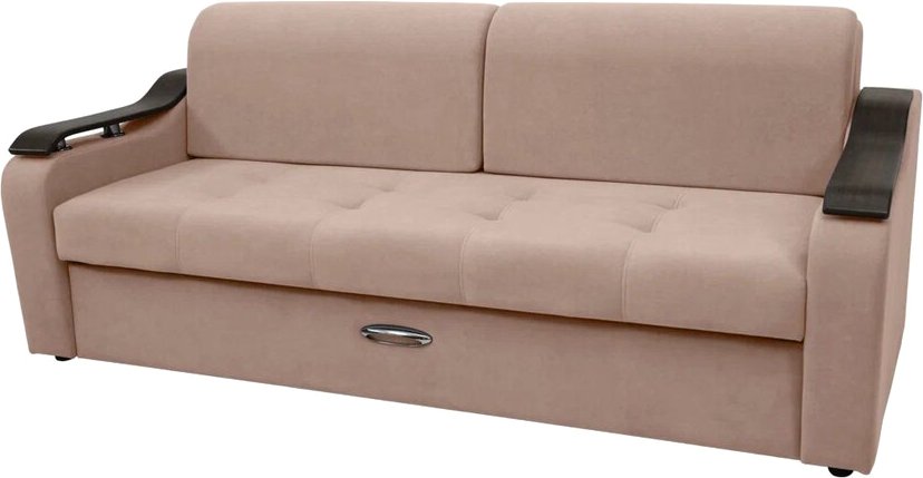 

Диван Сириус Лидер-4 ППУ 225x110 (Eva 02 велюр светло-бежевый)