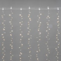Световой дождь Neon-Night занавес из росы Фейерверк 3х2м 315-856 (теплый белый)