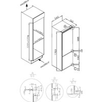 Холодильник Meferi MBR177 Combi No Frost Power