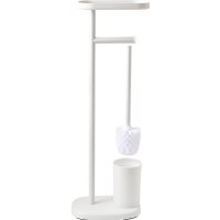 Держатель для туалетной бумаги и ершика Bergenson Bjorn Slim BB0001008 (белый)