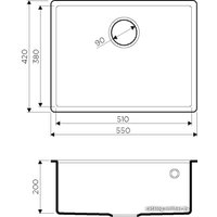 Кухонная мойка Omoikiri Tedori 54-U-DC (темный шоколад)