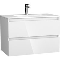  Lauter Тумба под умывальник Mia 80 + Alton 82 (белый глянец)