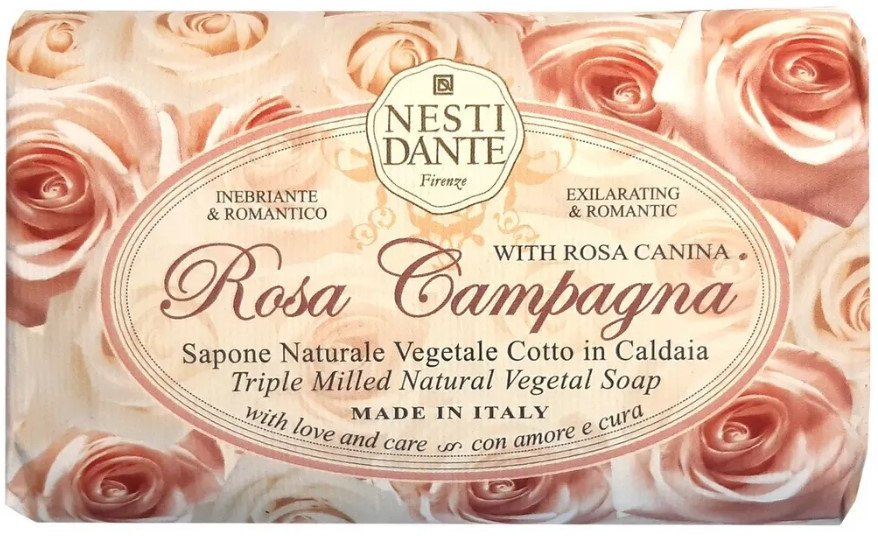 

Nesti Dante Мыло твердое Rosa Campagna 150 г