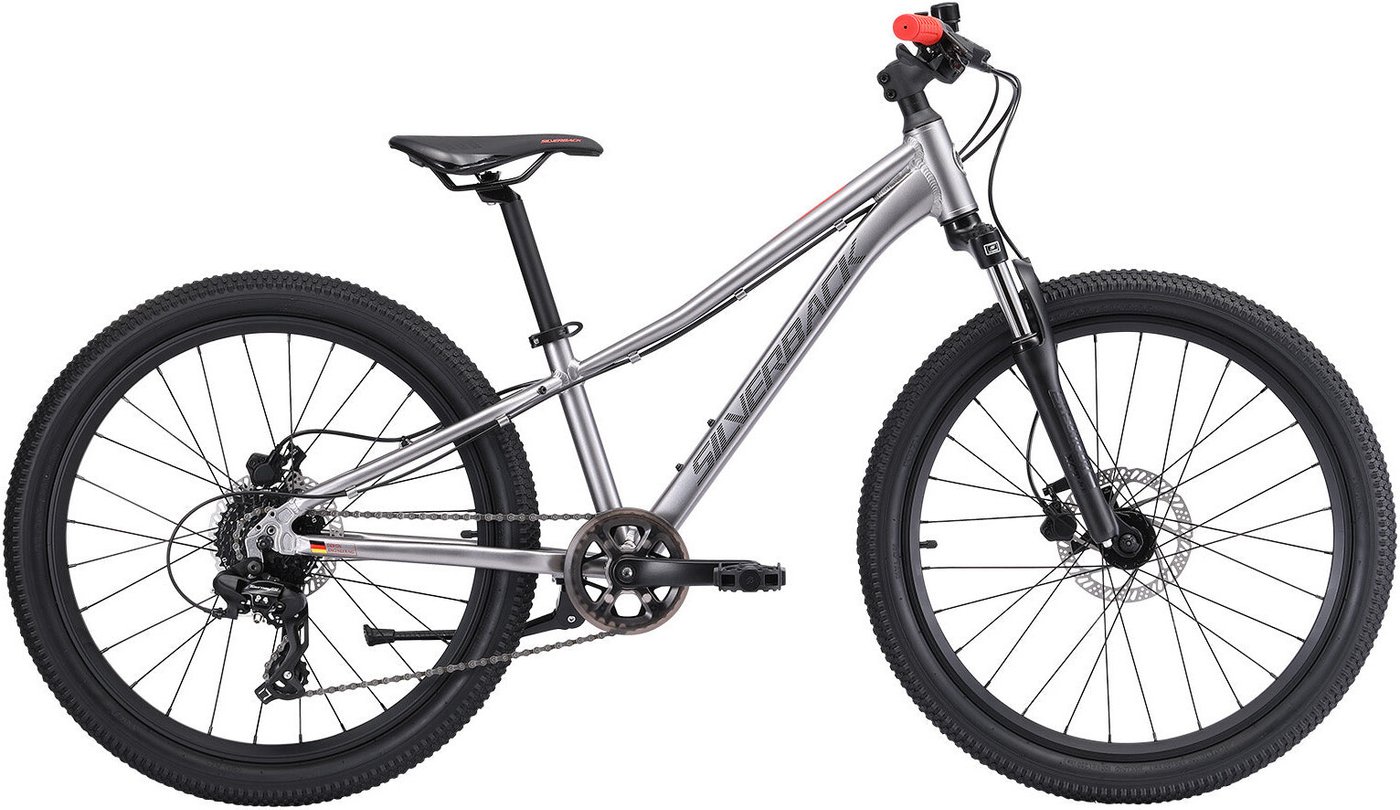 Велосипед Silverback Spyke 24 SE Gen4 2026 (gloss moondust metallic grey/gloss red)
