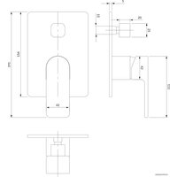 Смеситель Omnires Baretti BA7835 BL