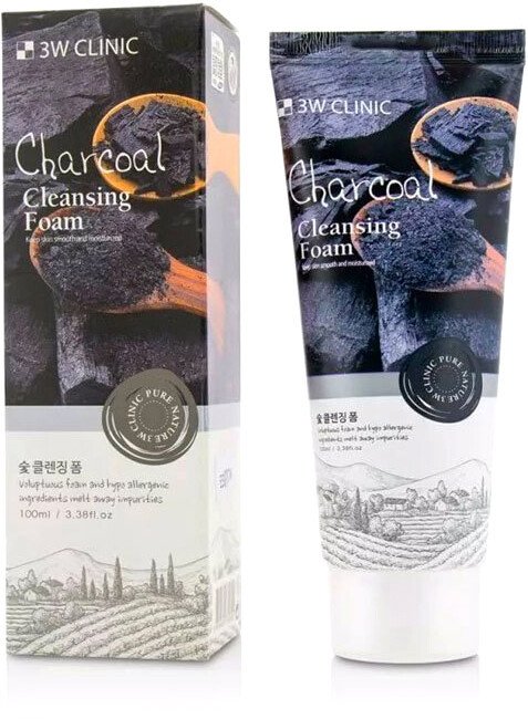 

3W Clinic Пенка для умывания 3W Clinic Натуральная Charcoal Cleansing Foam 100 мл