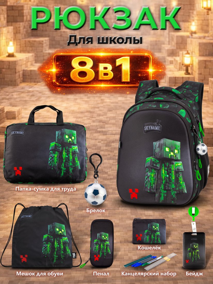 Школьный рюкзак SkyName set-R1-096
