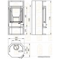 Свободностоящая печь-камин Мета-Бел Рейн АОТ-10.0 в Лиде