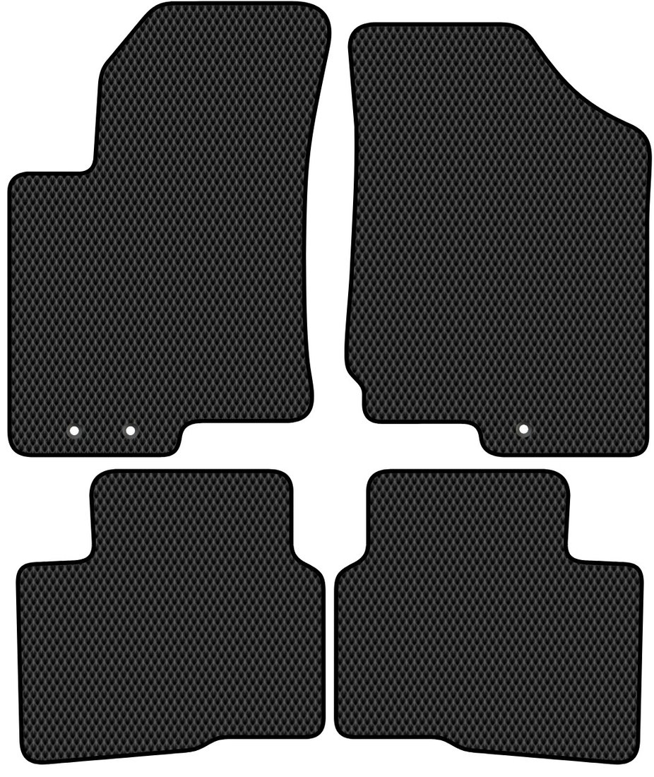 

Комплект ковриков для авто Alicosta Kia Cerato II (седан / TD) 2008 - 2013 (черный, ромб)