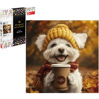 Алмазная мозаика  Феникс+ Песик с кофе 71402 в Борисове