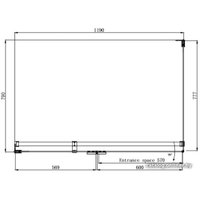 Душевой уголок Ambassador Abner 10011103L 120х80