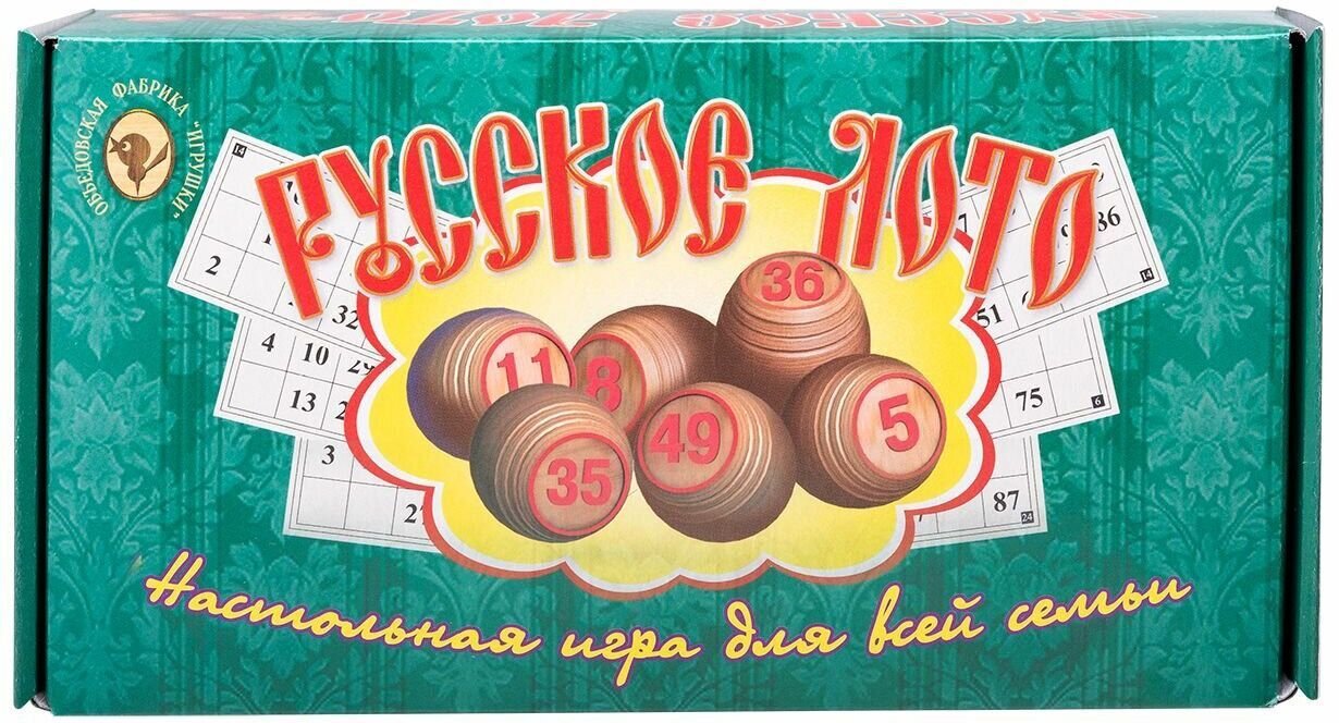 

Настольная игра Объедовская фабрика Игрушки Русское лото 004-07
