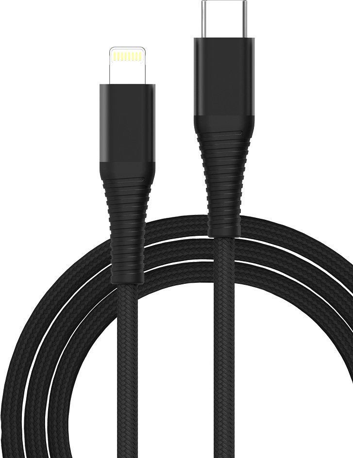 

Кабель TFN CMFLIGA1MNLBK USB Type-C - Lightning (1 м, черный)