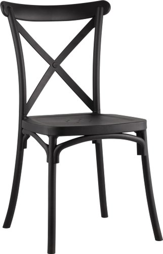 Стул Stool Group Кроссбэк пластиковый (черный)