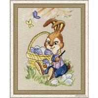 Набор для вышивания Золотое руно Пасхальный кролик Д-063