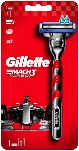 

Бритвенный станок Gillette Mach3 Turbo Red 1 сменная кассета 7702018509805