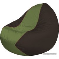 Кресло-мешок Flagman Classic К2.1-150 (коричневый/оливковый)