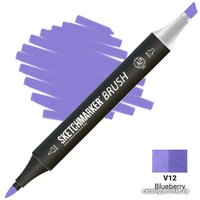 Маркер художественный Sketchmarker Brush Двусторонний V12 SMB-V12 (голубика)