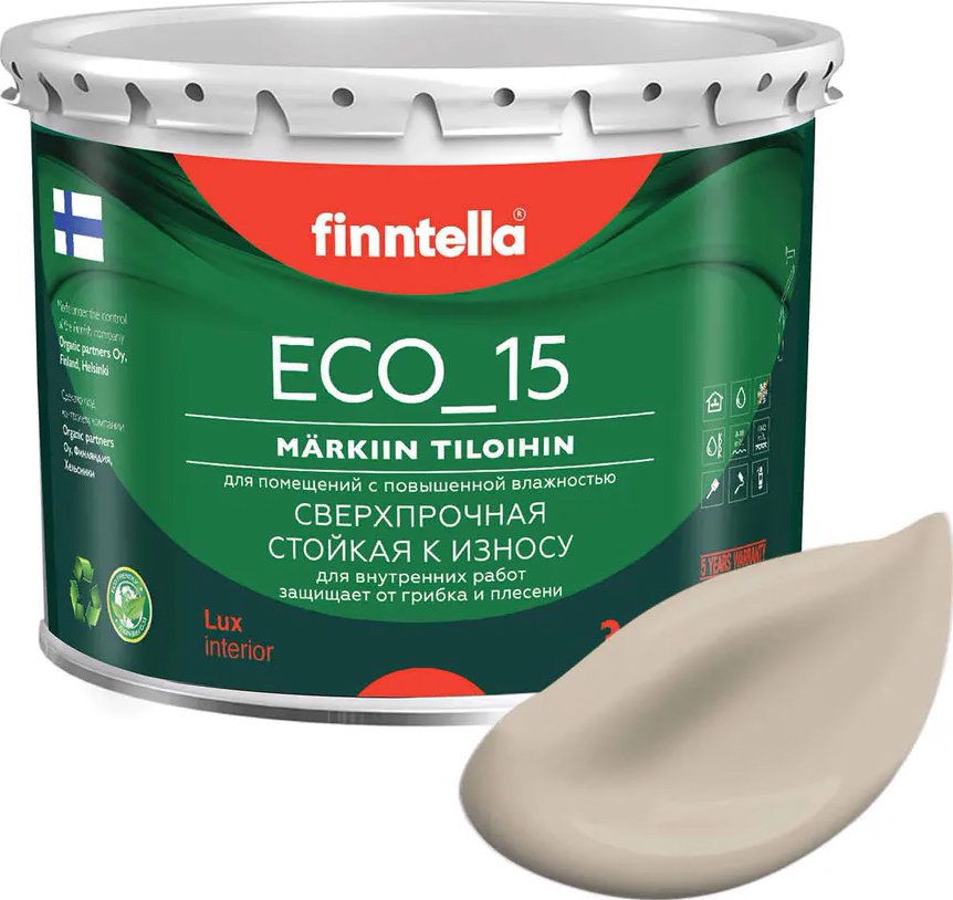 

Краска Finntella Eco 15 Jolie F-10-1-3-FL089 2.7 л (бежевый)