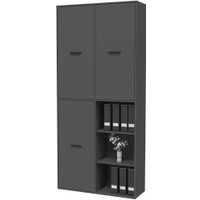 Шкаф распашной Интерлиния Skill-20 (3) (антрацит/антрацит)