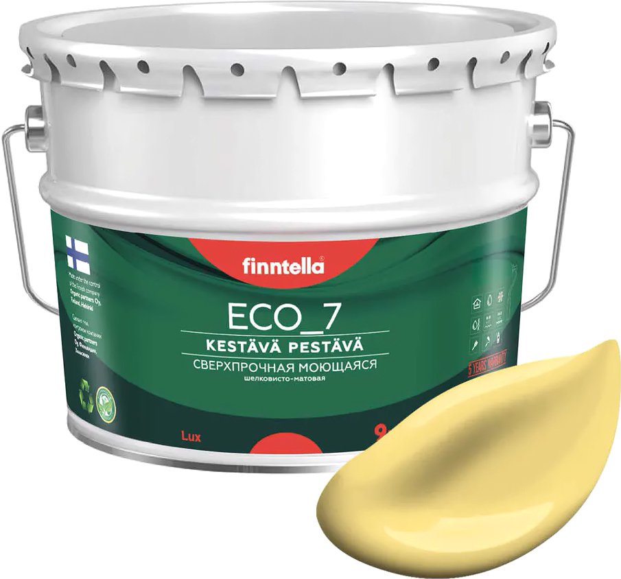 

Краска Finntella Eco 7 Maissi F-09-2-9-FL114 9 л (светло-желтый)