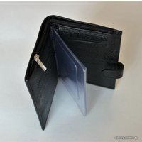 Портмоне с автодокументами Zolstar 3 в 1 на застежке, флотер, черный (индивидуальное нанесение)