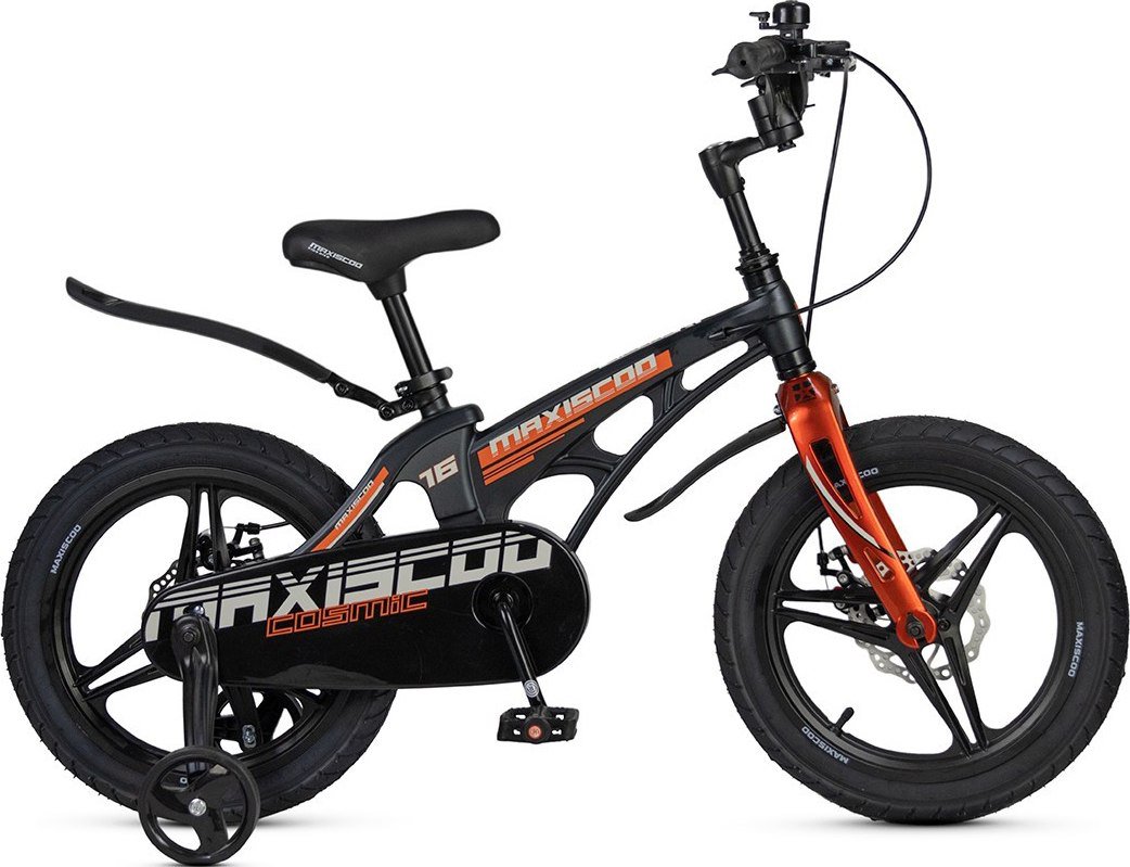 

Детский велосипед Maxiscoo Cosmic Deluxe 16 2025 MSC-C1645D (мерцающий графит, разобранный)